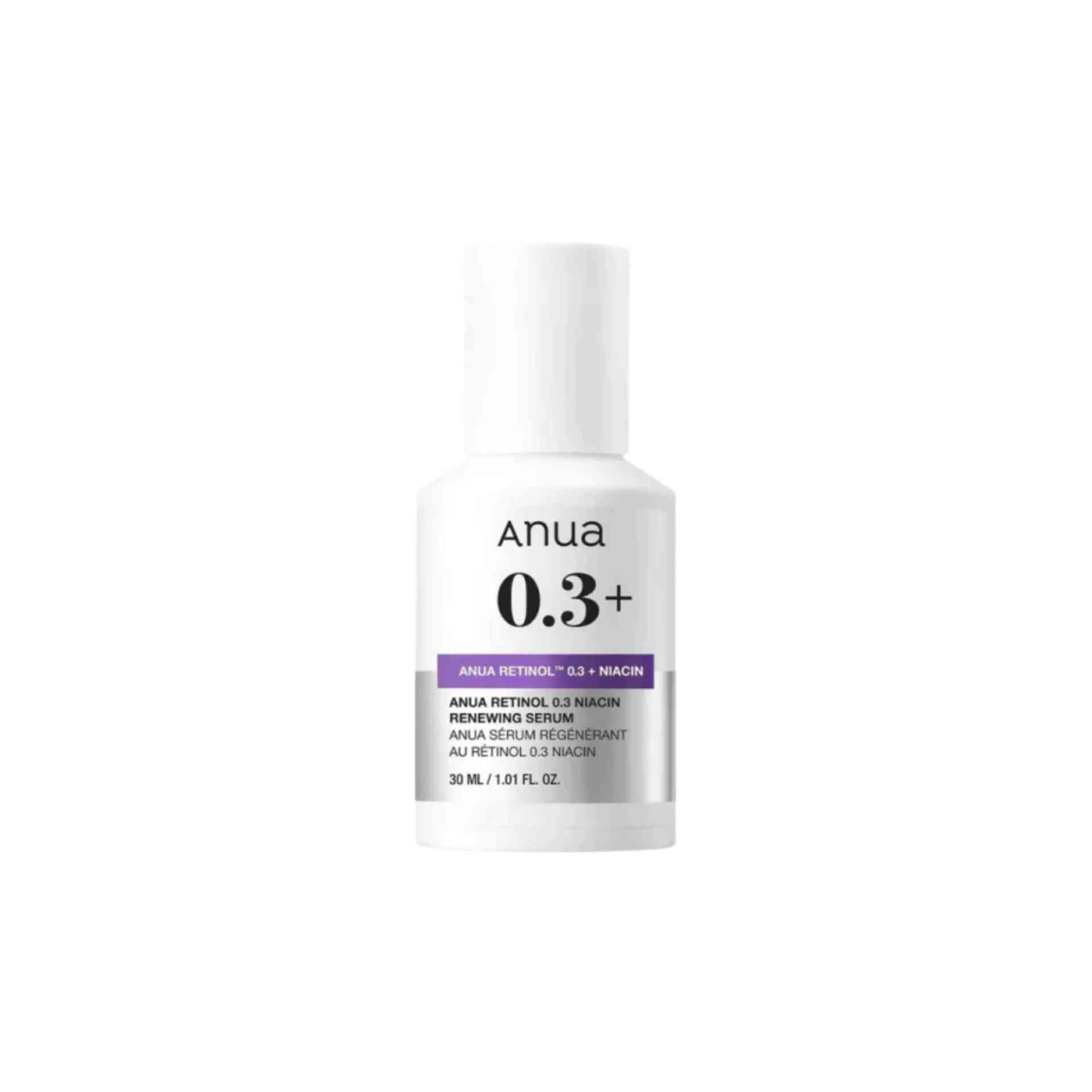 سرم ضدچروک روشن کننده رتینول0.3٪ و نیاسین آنوا (Retinol 0.3 % + Niacin serum anua)